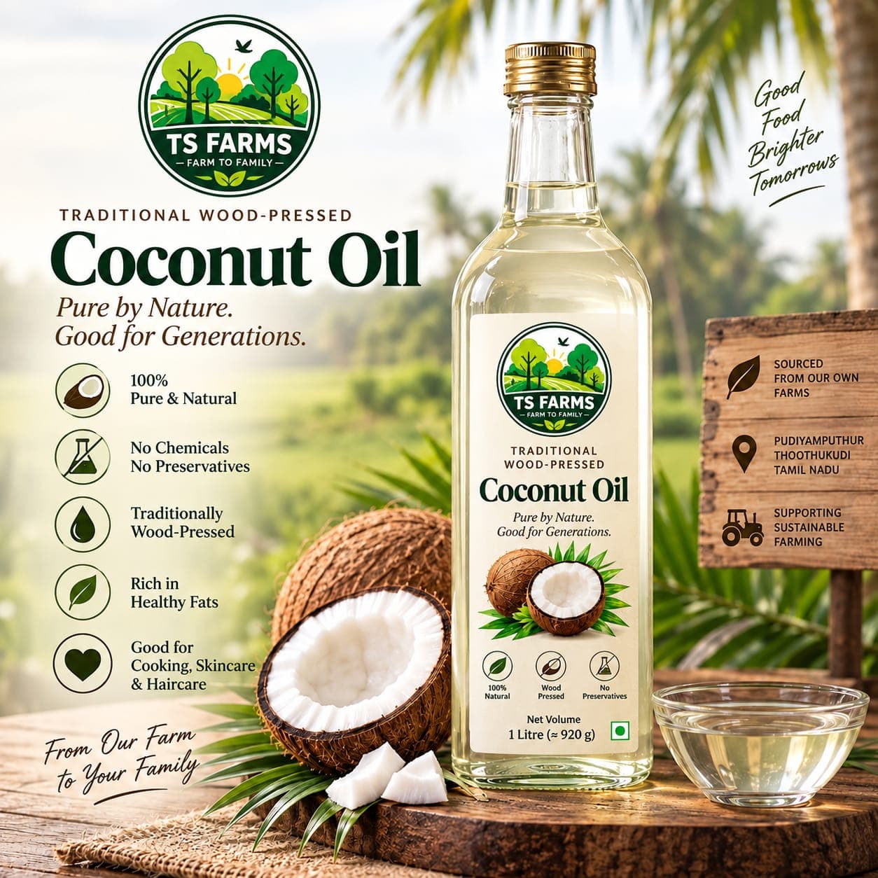 Coconut Oil - 1 Ltr