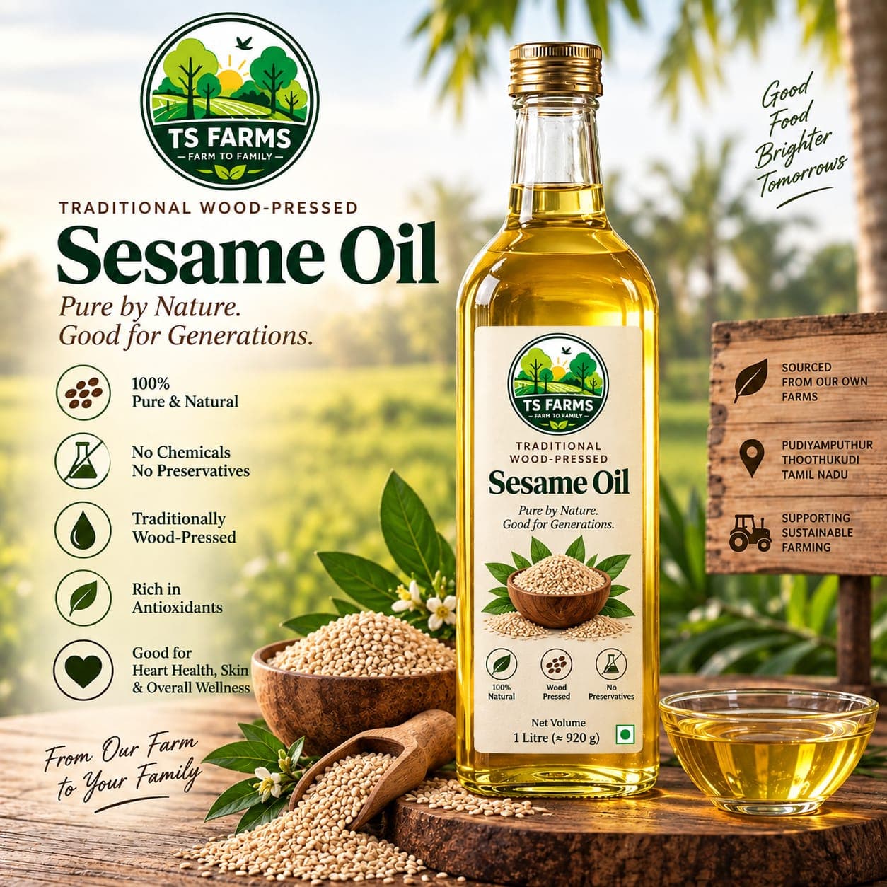 Sesame oil - 1 ltr